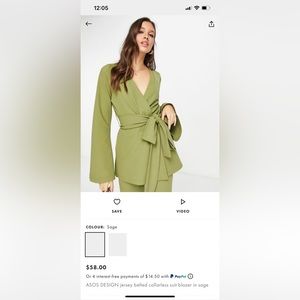 Asos Jersey Olive Suit
